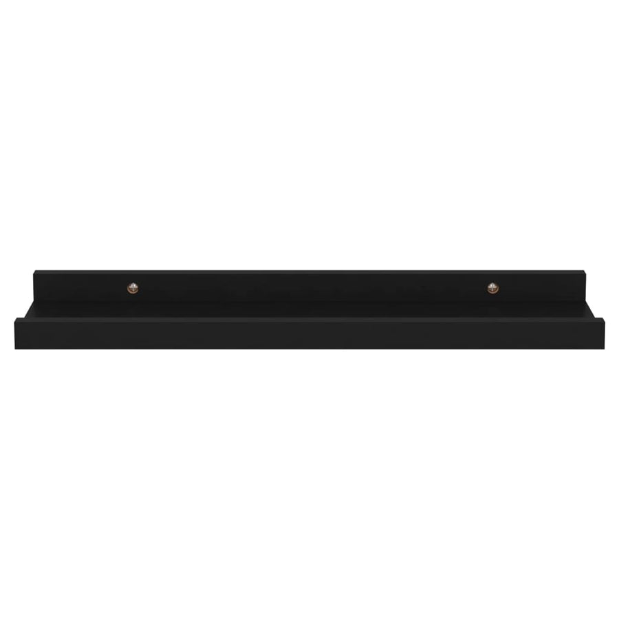 Wandschappen 4 40 x 9 x 3 cm Zwart