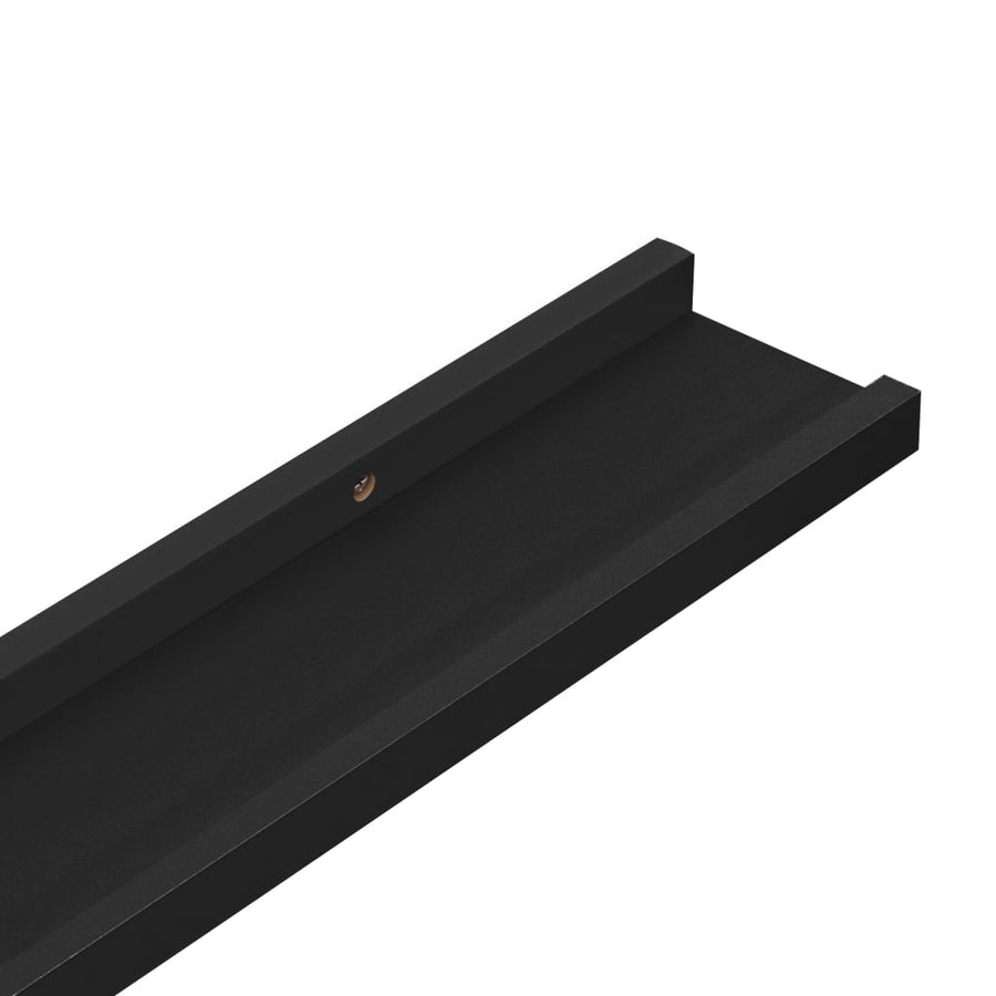 Wandschappen 4 40 x 9 x 3 cm Zwart