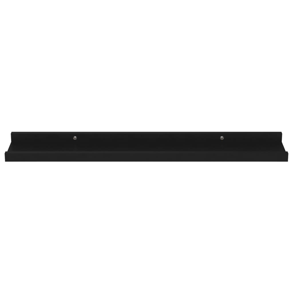 Wandschappen 4 60 x 9 x 3 cm Zwart