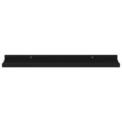 Wandschappen 4 60 x 9 x 3 cm Zwart