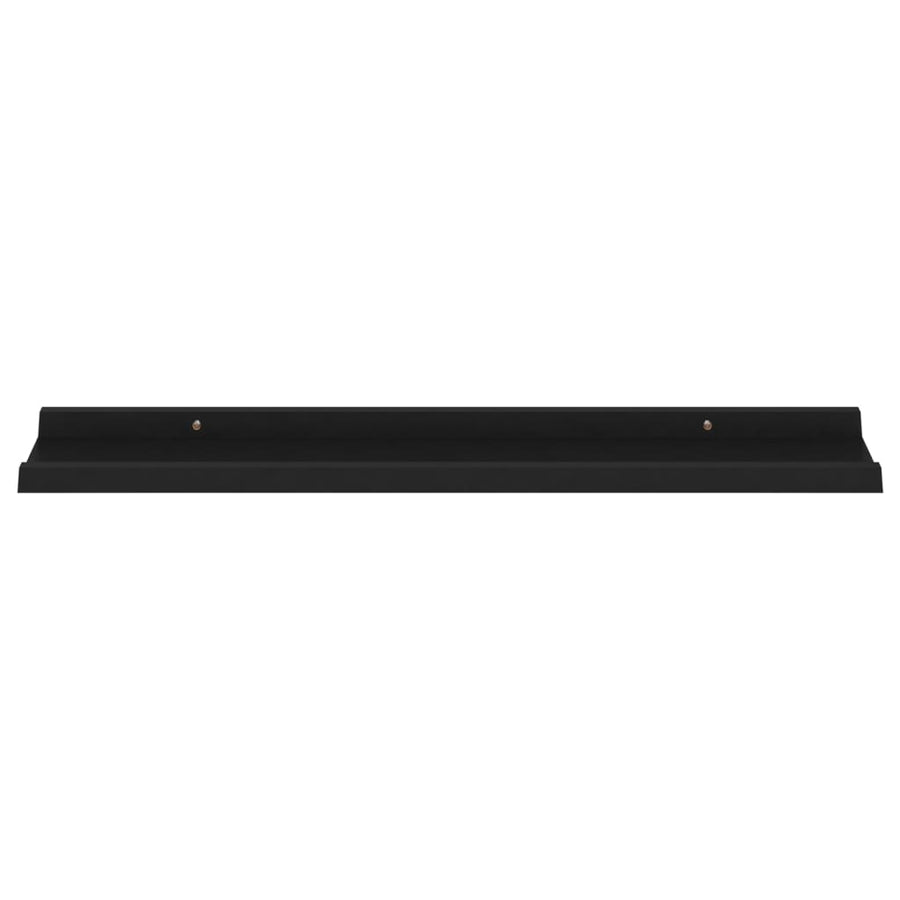 Wandschappen 4 80 x 9 x 3 cm Zwart