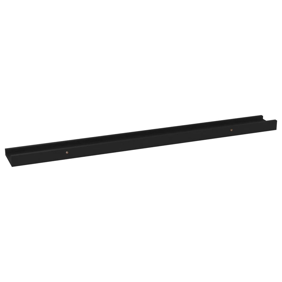Wandschappen 4 80 x 9 x 3 cm Zwart