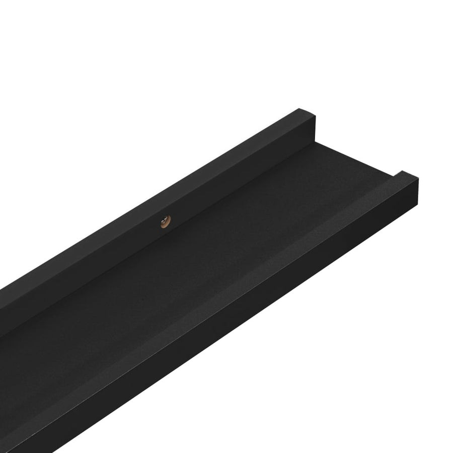 Wandschappen 4 80 x 9 x 3 cm Zwart