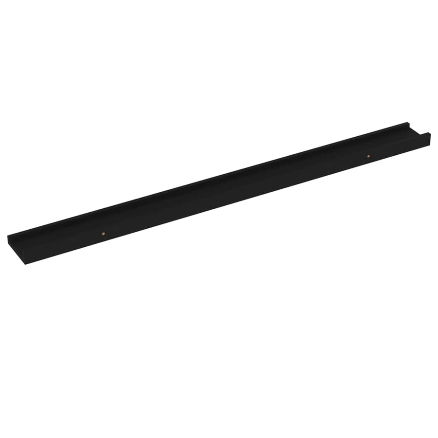 Wandschappen 4 100 x 9 x 3 cm Zwart
