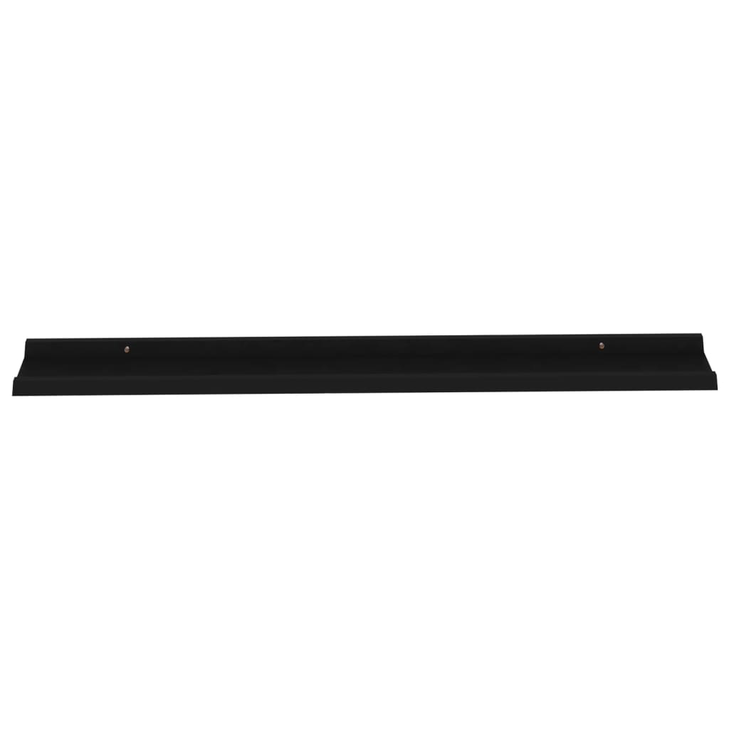 Wandschappen 4 115 x 9 x 3 cm Zwart