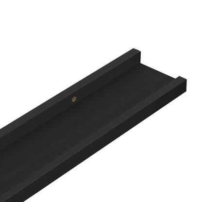 Wandschappen 4 115 x 9 x 3 cm Zwart