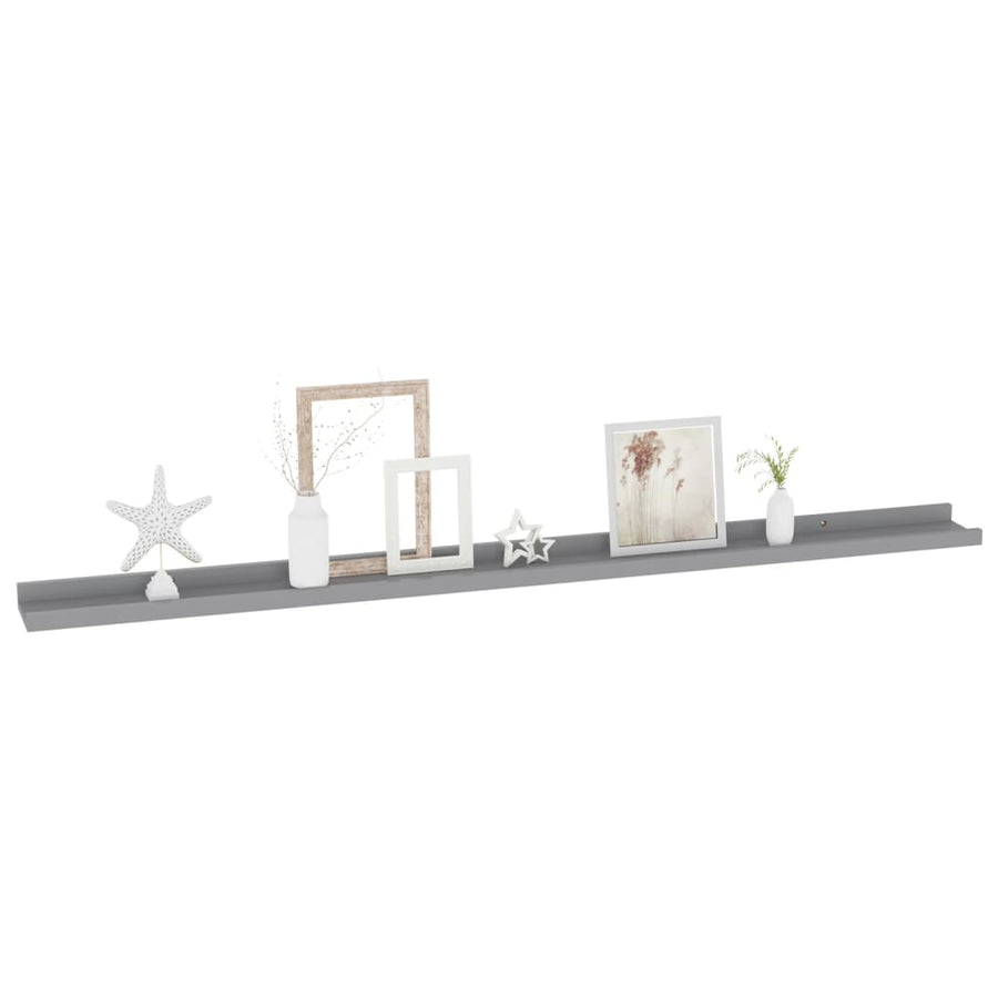 Wandschappen 2 115 x 9 x 3 cm Grijs