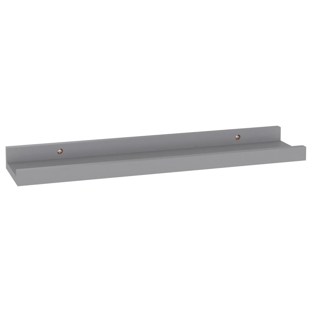 Wandschappen 4 40 x 9 x 3 cm Grijs