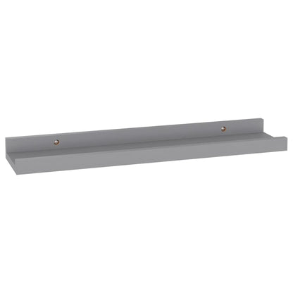 Wandschappen 4 40 x 9 x 3 cm Grijs