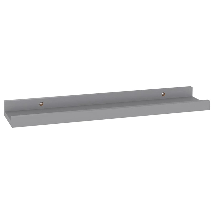Wandschappen 4 40 x 9 x 3 cm Grijs