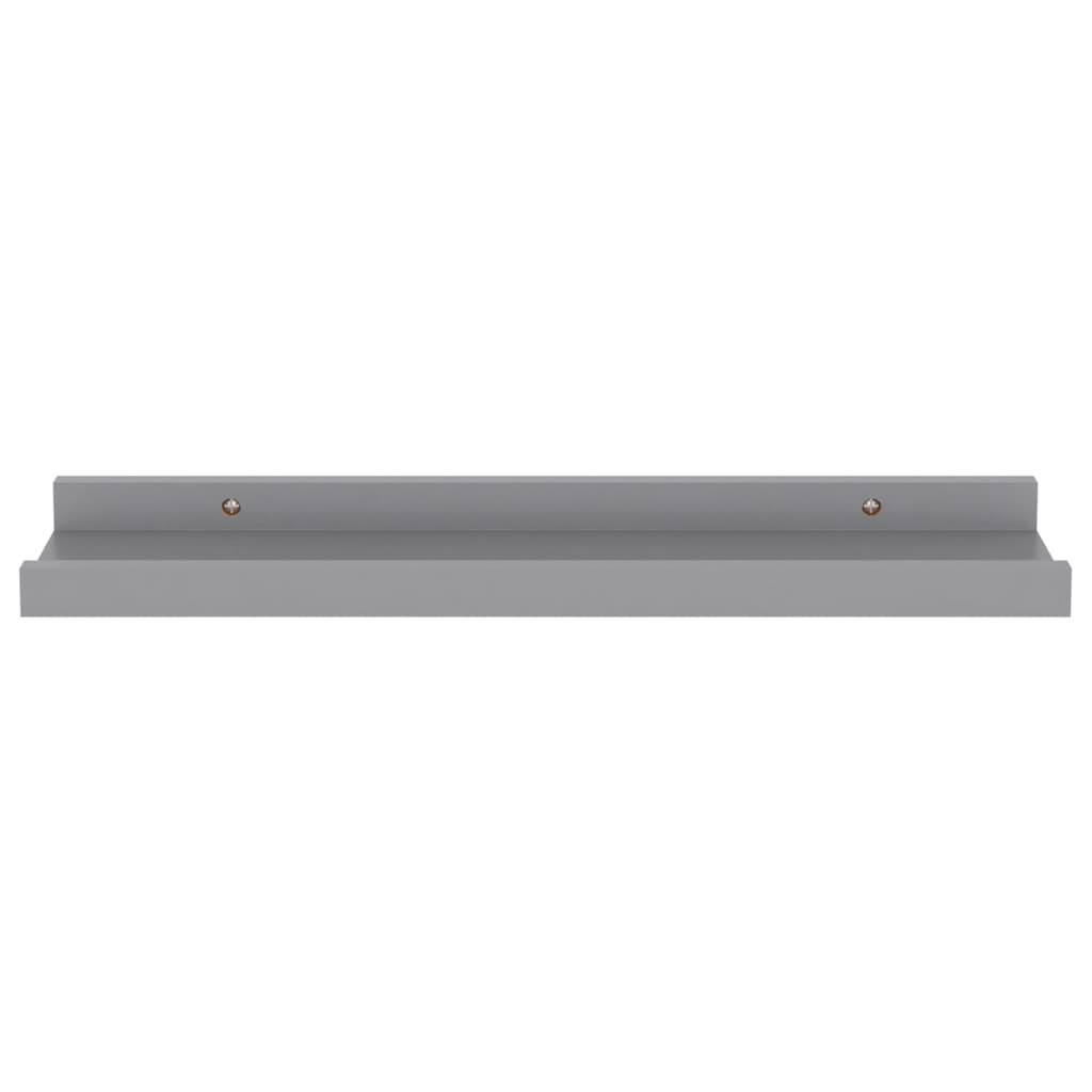 Wandschappen 4 40 x 9 x 3 cm Grijs