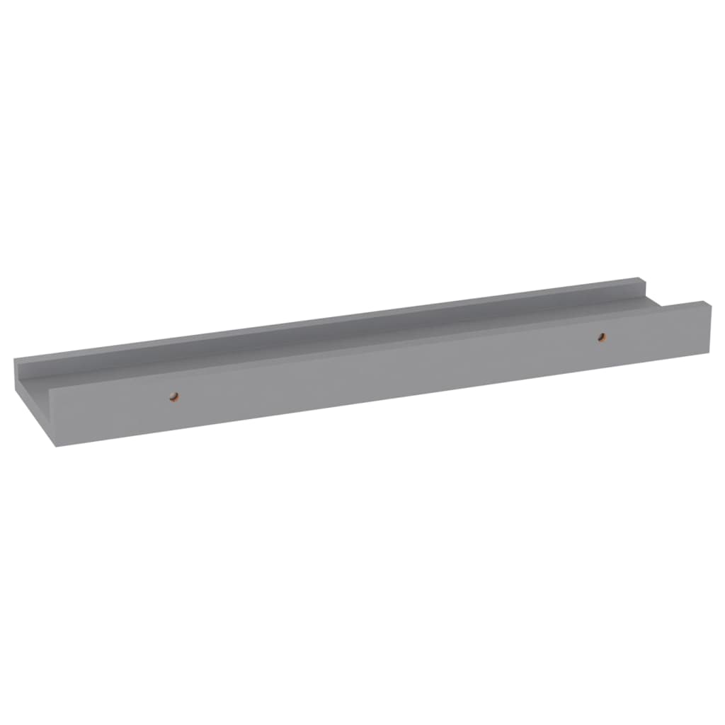 Wandschappen 4 40 x 9 x 3 cm Grijs
