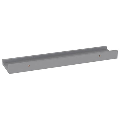 Wandschappen 4 40 x 9 x 3 cm Grijs