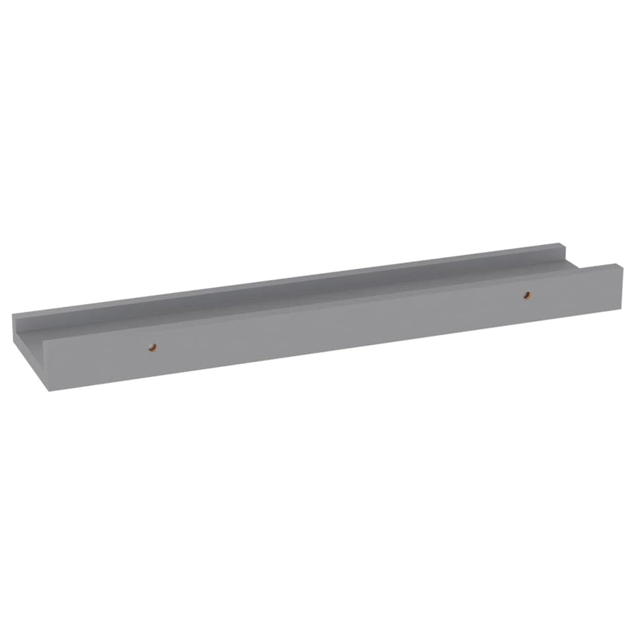 Wandschappen 4 40 x 9 x 3 cm Grijs