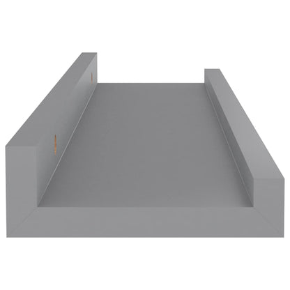 Wandschappen 4 40 x 9 x 3 cm Grijs