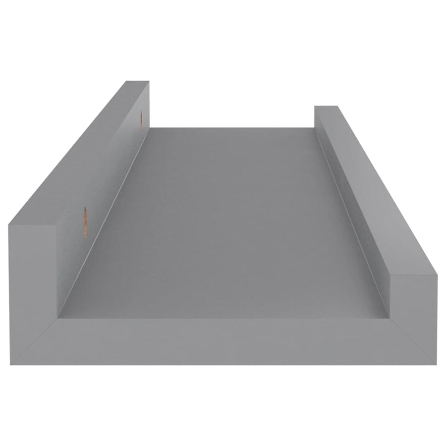 Wandschappen 4 40 x 9 x 3 cm Grijs