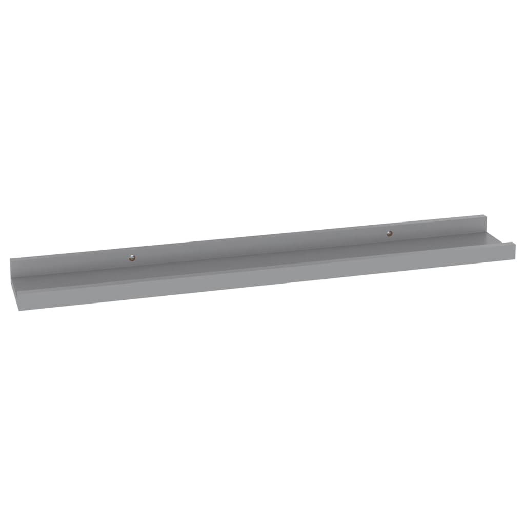 Wandschappen 4 60 x 9 x 3 cm Grijs