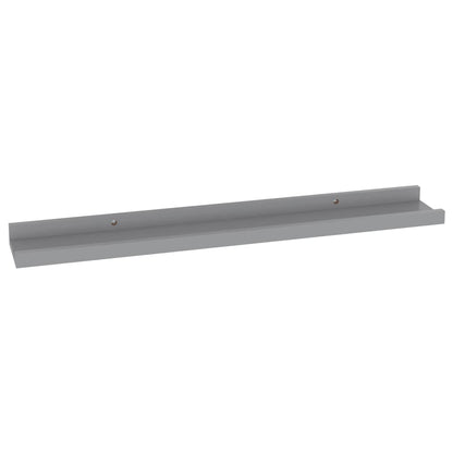 Wandschappen 4 60 x 9 x 3 cm Grijs