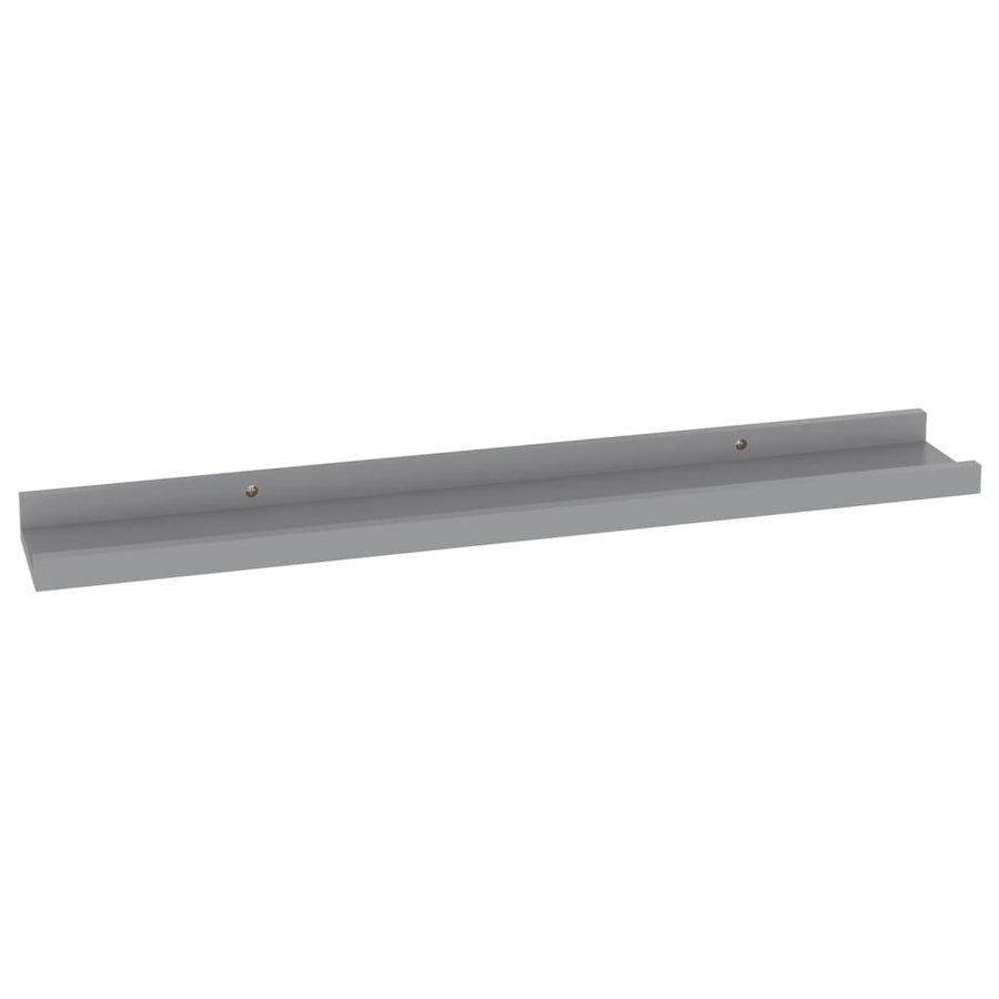 Wandschappen 4 60 x 9 x 3 cm Grijs