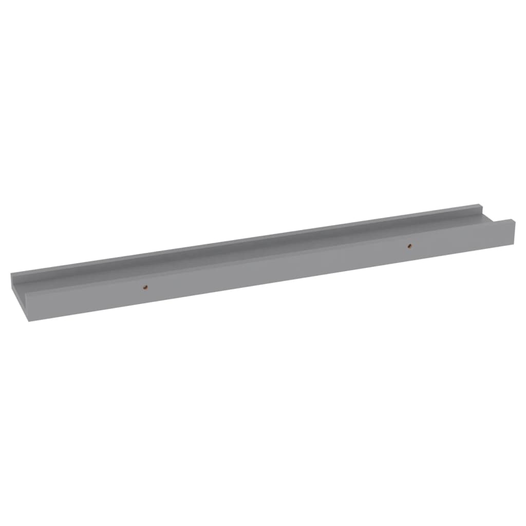 Wandschappen 4 60 x 9 x 3 cm Grijs