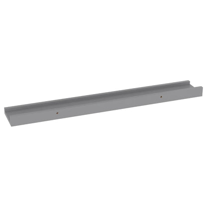 Wandschappen 4 60 x 9 x 3 cm Grijs