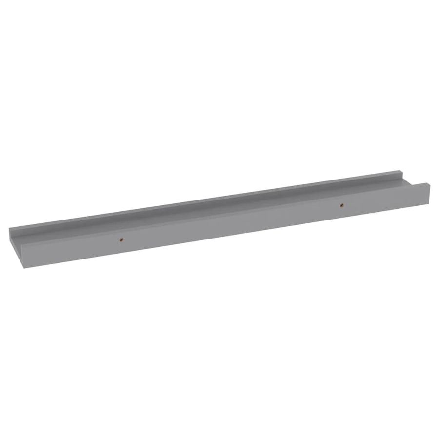Wandschappen 4 60 x 9 x 3 cm Grijs