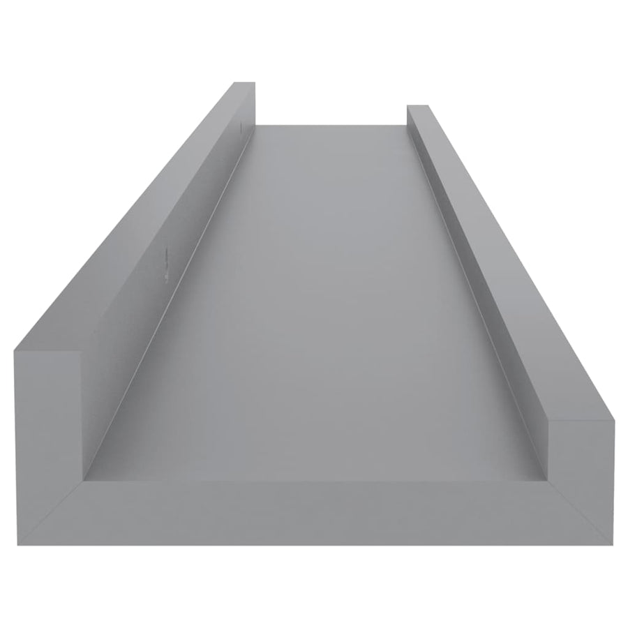 Wandschappen 4 60 x 9 x 3 cm Grijs