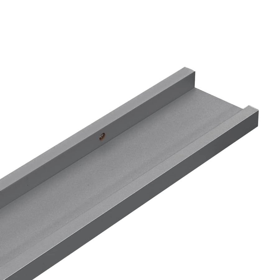 Wandschappen 4 60 x 9 x 3 cm Grijs