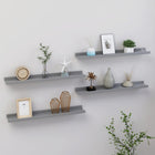 Wandschappen 4 st 60x9x3 cm grijs MDF