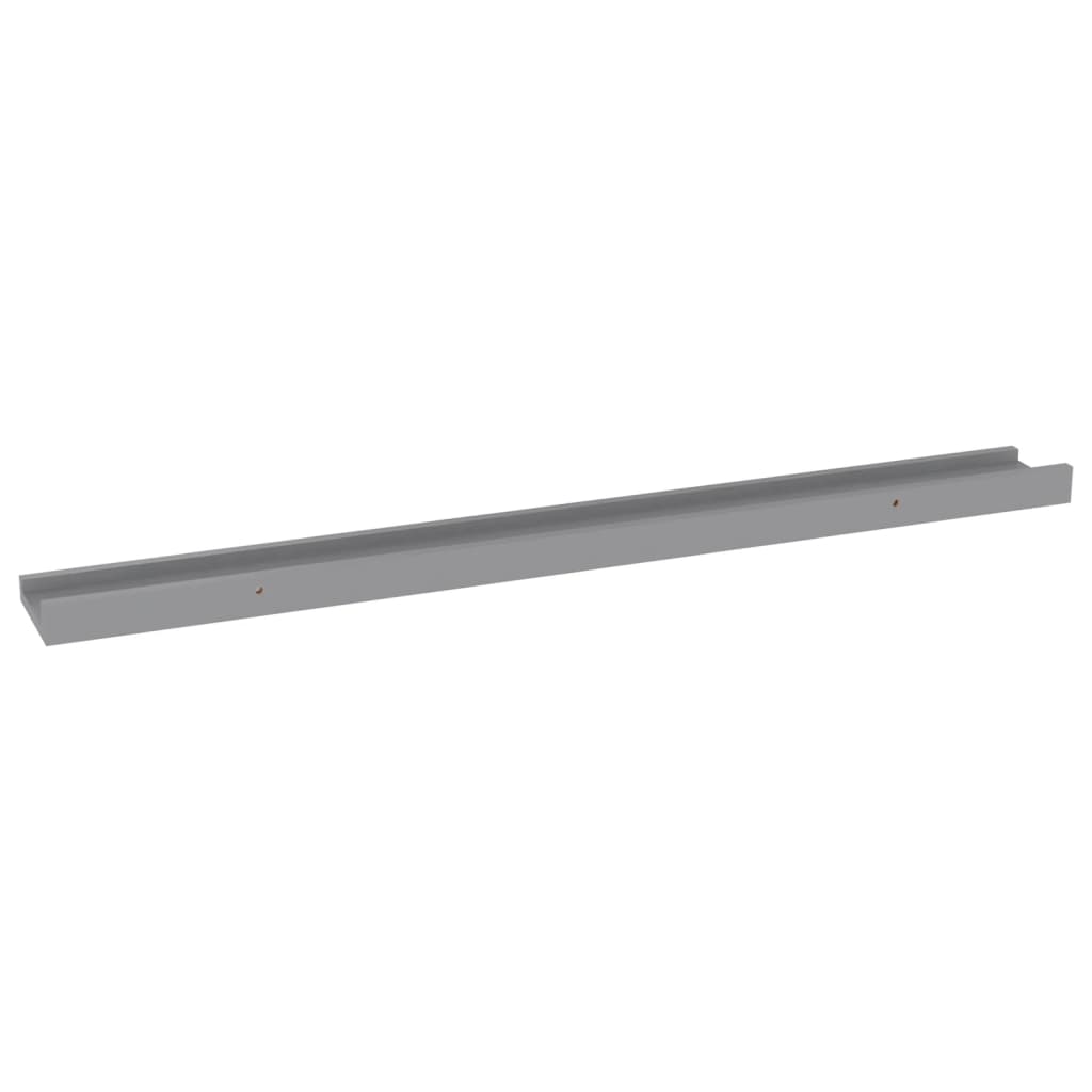 Wandschappen 4 80 x 9 x 3 cm Grijs