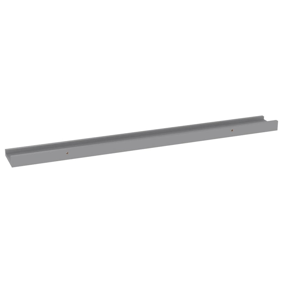 Wandschappen 4 80 x 9 x 3 cm Grijs
