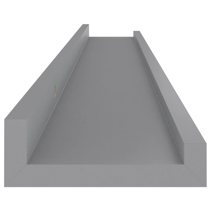 Wandschappen 4 80 x 9 x 3 cm Grijs