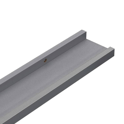 Wandschappen 4 80 x 9 x 3 cm Grijs