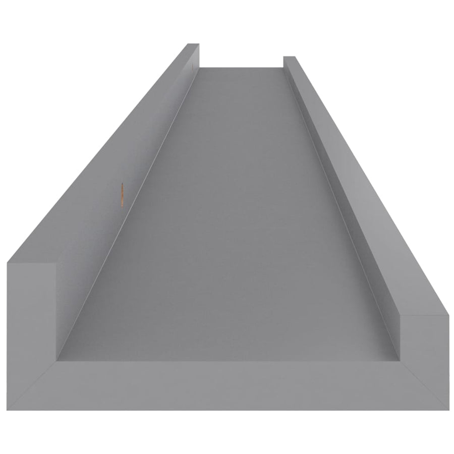 Wandschappen 4 100 x 9 x 3 cm Grijs