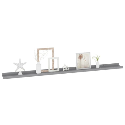 Wandschappen 4 115 x 9 x 3 cm Grijs