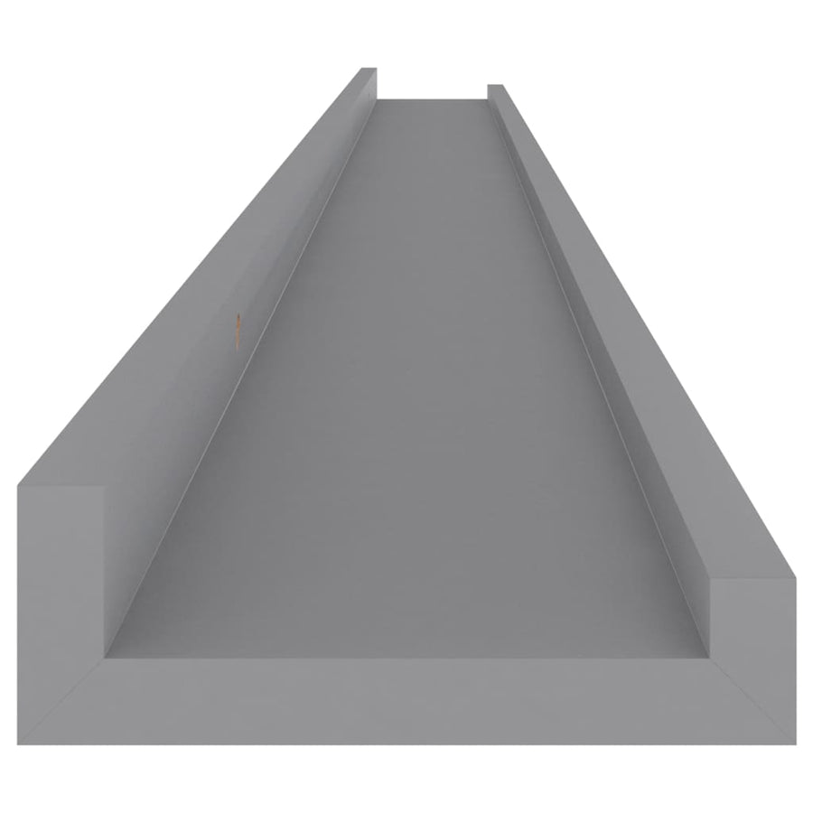 Wandschappen 4 115 x 9 x 3 cm Grijs