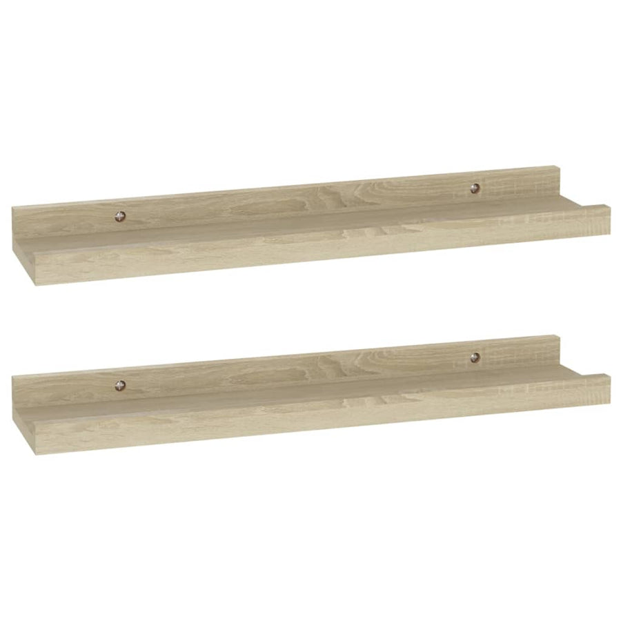 Wandschappen Kleurig 2 40 x 9 x 3 cm Sonoma eiken