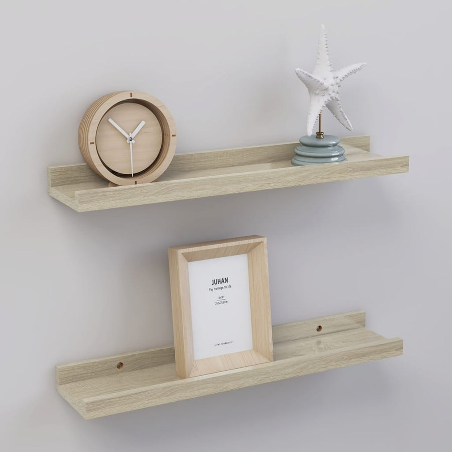 Wandschappen Kleurig 2 40 x 9 x 3 cm Sonoma eiken