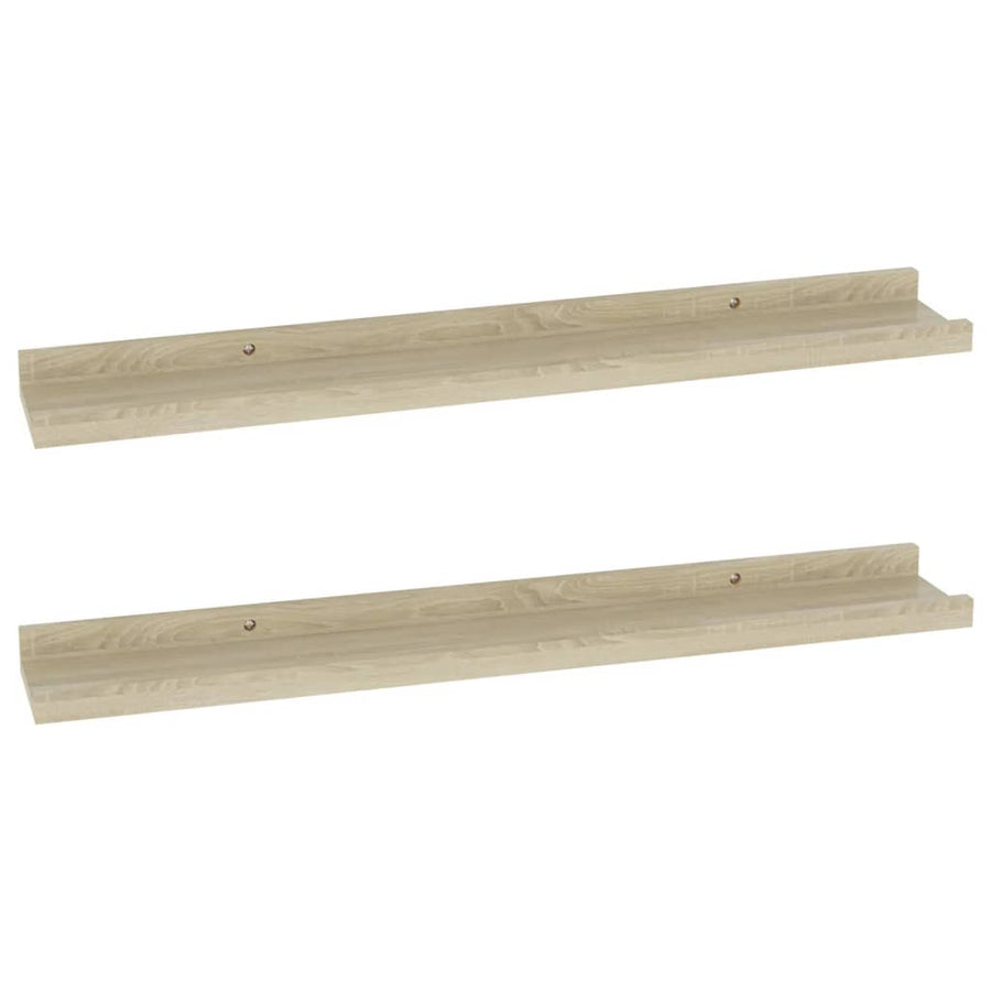 Wandschappen Kleurig 2 60 x 9 x 3 cm Sonoma eiken