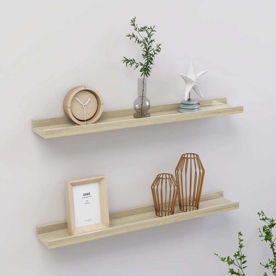 Wandschappen Kleurig 2 60 x 9 x 3 cm Sonoma eiken