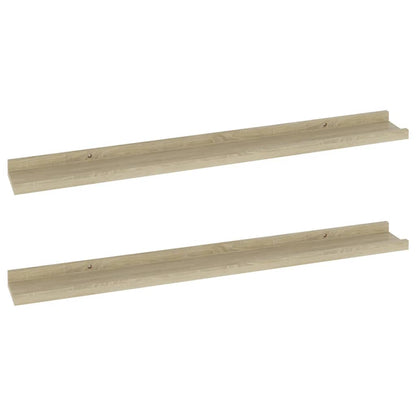 Wandschappen Kleurig 2 80 x 9 x 3 cm Sonoma eiken