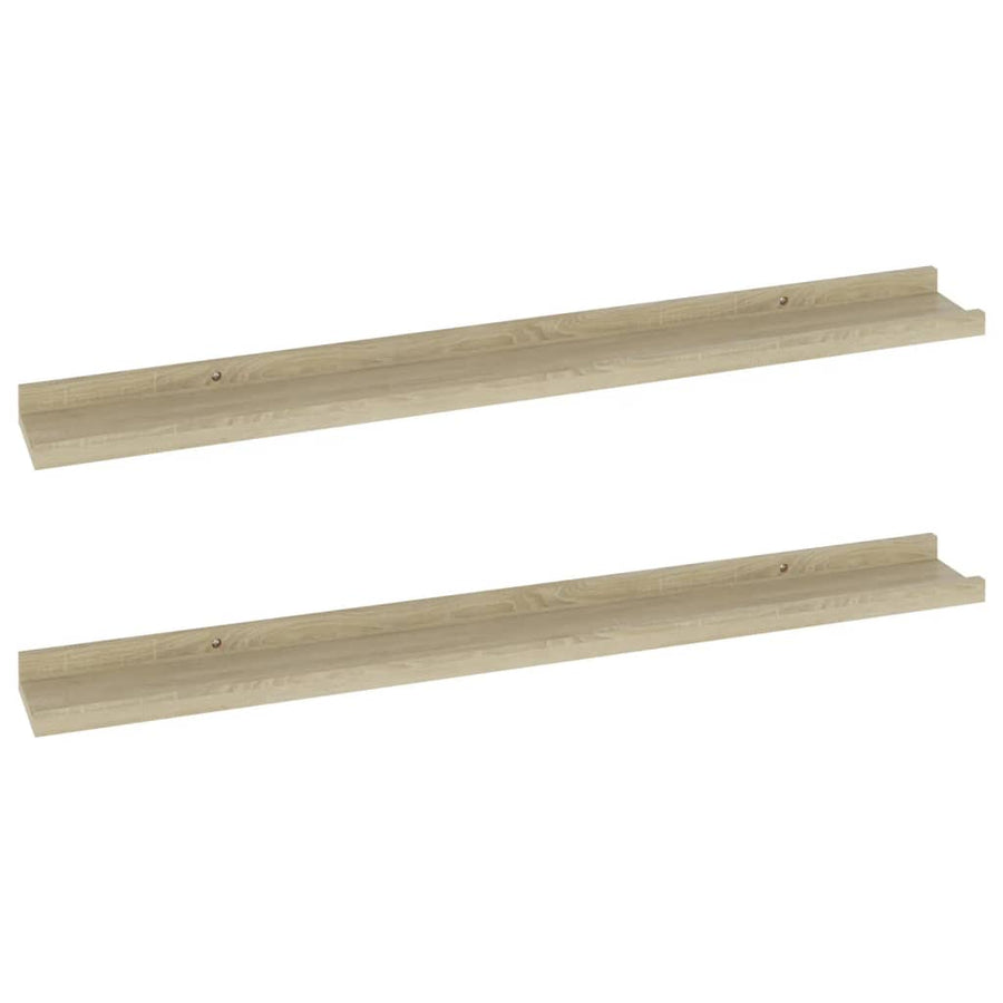 Wandschappen Kleurig 2 80 x 9 x 3 cm Sonoma eiken