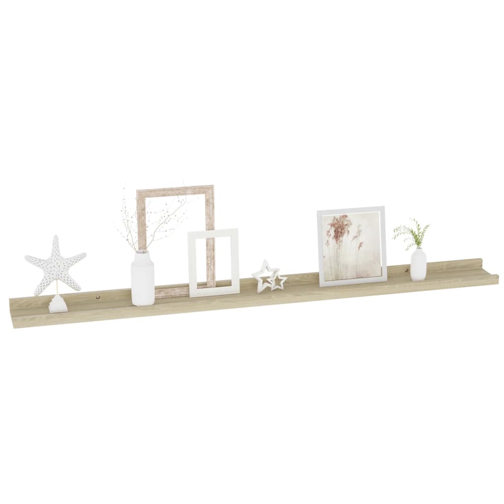 Wandschappen Kleurig 2 100 x 9 x 3 cm Sonoma eiken