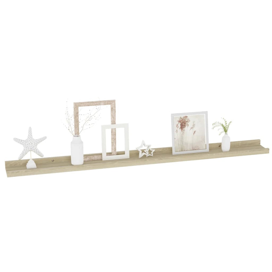 Wandschappen Kleurig 2 100 x 9 x 3 cm Sonoma eiken