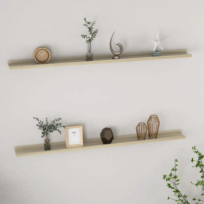 Wandschappen Kleurig 2 115 x 9 x 3 cm Sonoma eiken