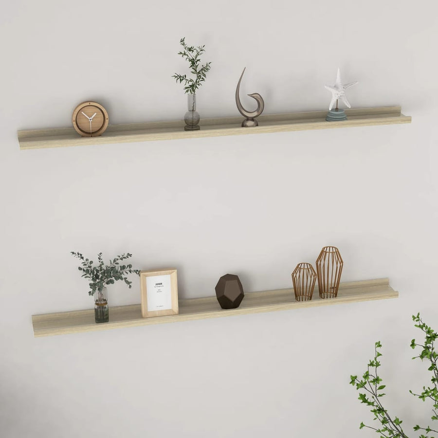 Wandschappen Kleurig 2 115 x 9 x 3 cm Sonoma eiken