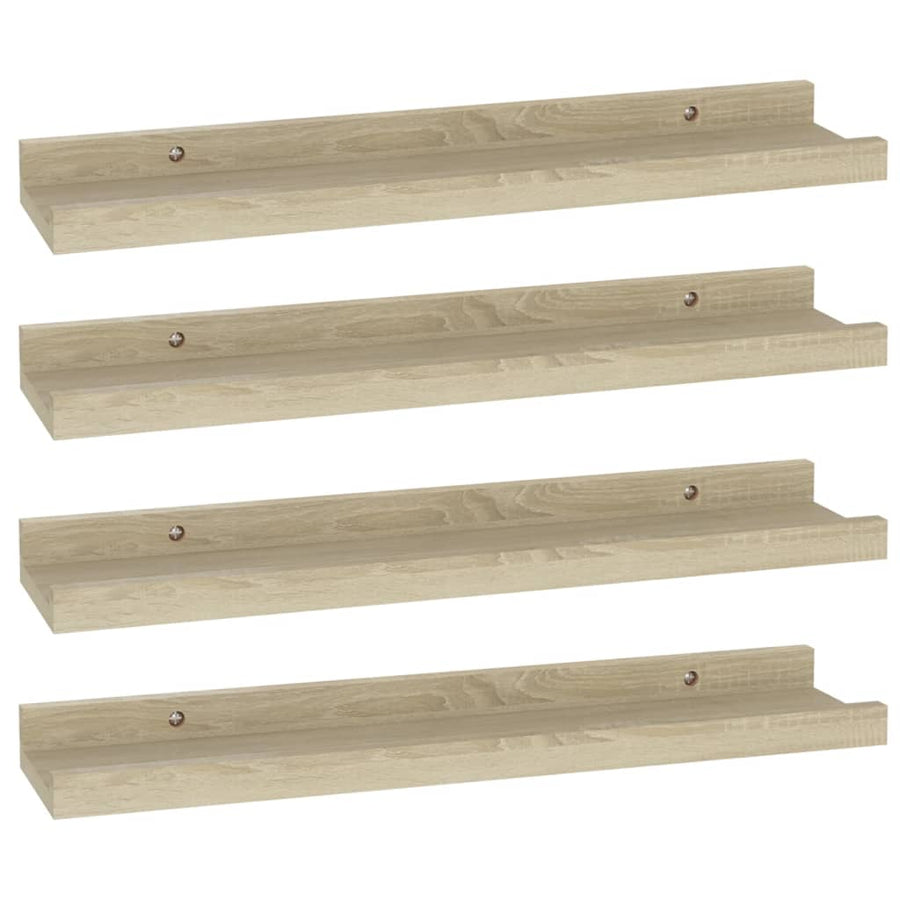 Wandschappen Kleurig 4 40 x 9 x 3 cm Sonoma eiken