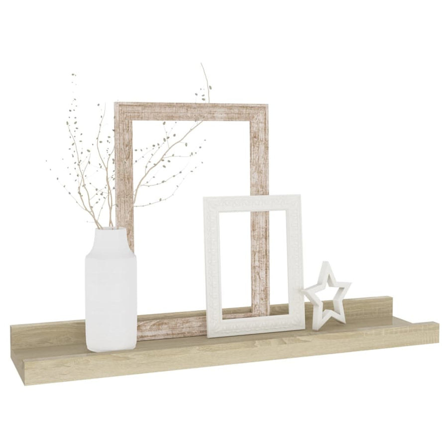 Wandschappen Kleurig 4 40 x 9 x 3 cm Sonoma eiken