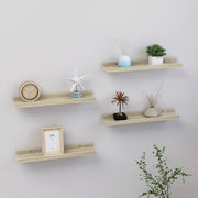 Wandplanken 4 st 40x9x3 cm sonoma eiken