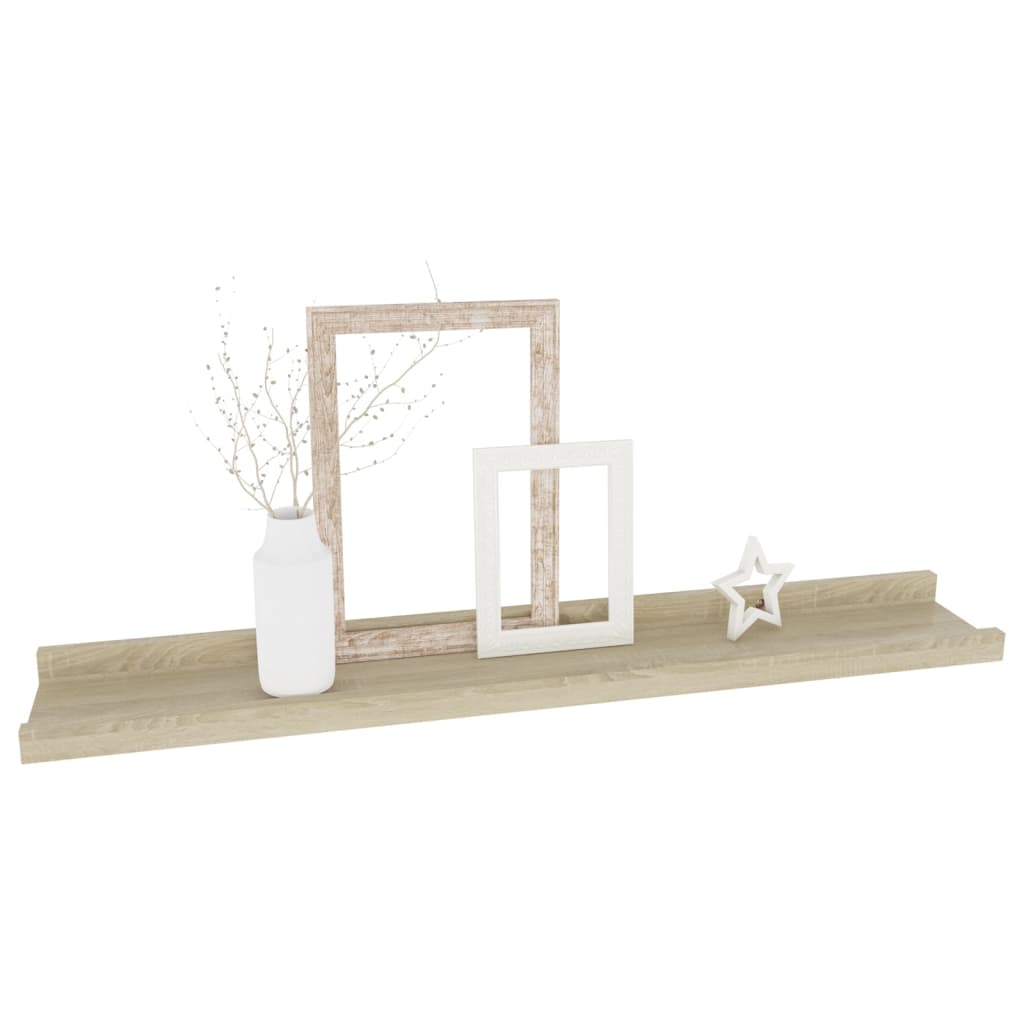 Wandschappen Kleurig 4 60 x 9 x 3 cm Sonoma eiken